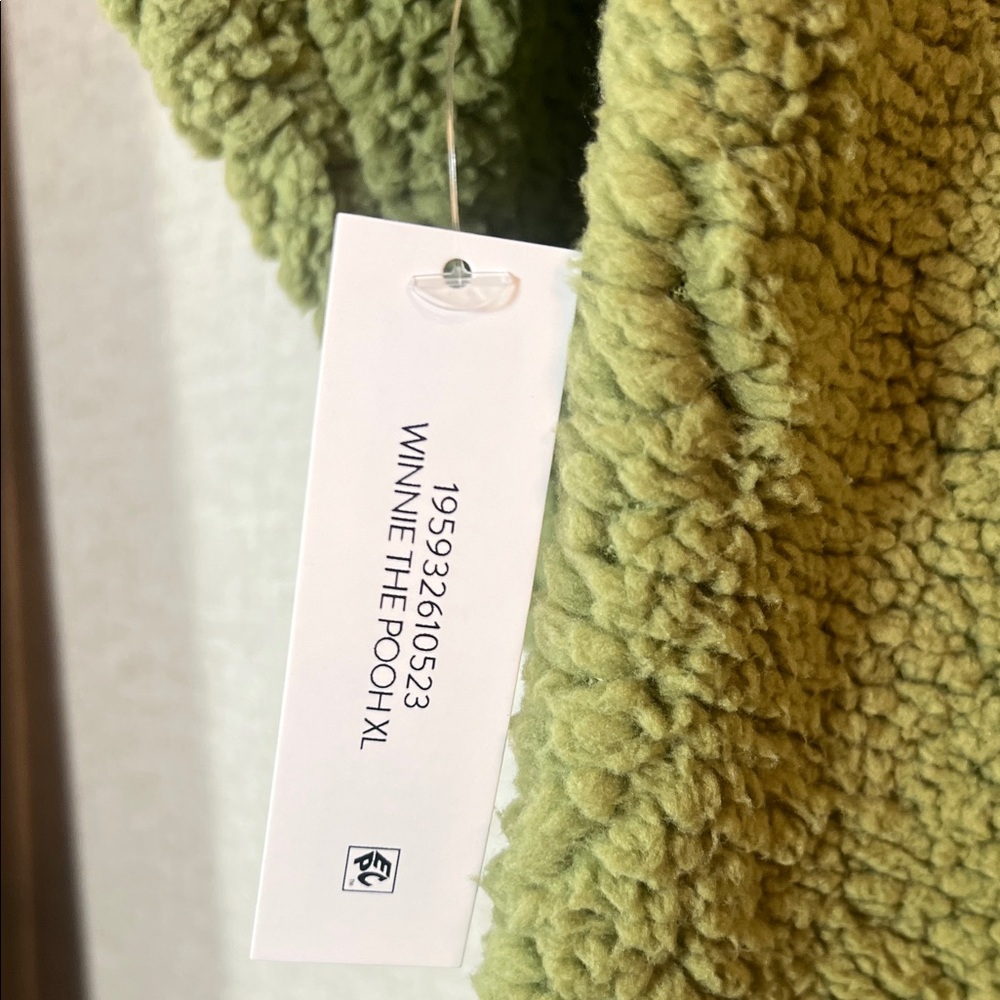 Disney Green Fleece Hoodie with Winnie the Pooh - Picture 8 of 9